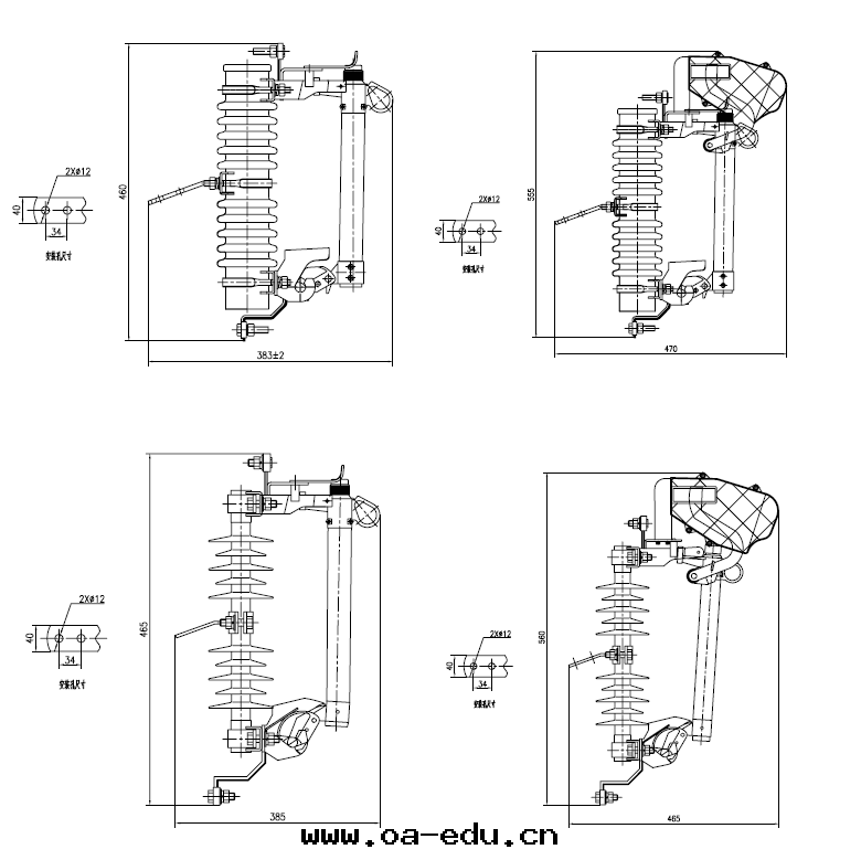 外形及(jí)安裝(zhuāng)尺(chǐ)寸(cùn)