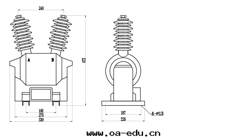 外形安裝(zhuāng)尺(chǐ)寸(cùn)